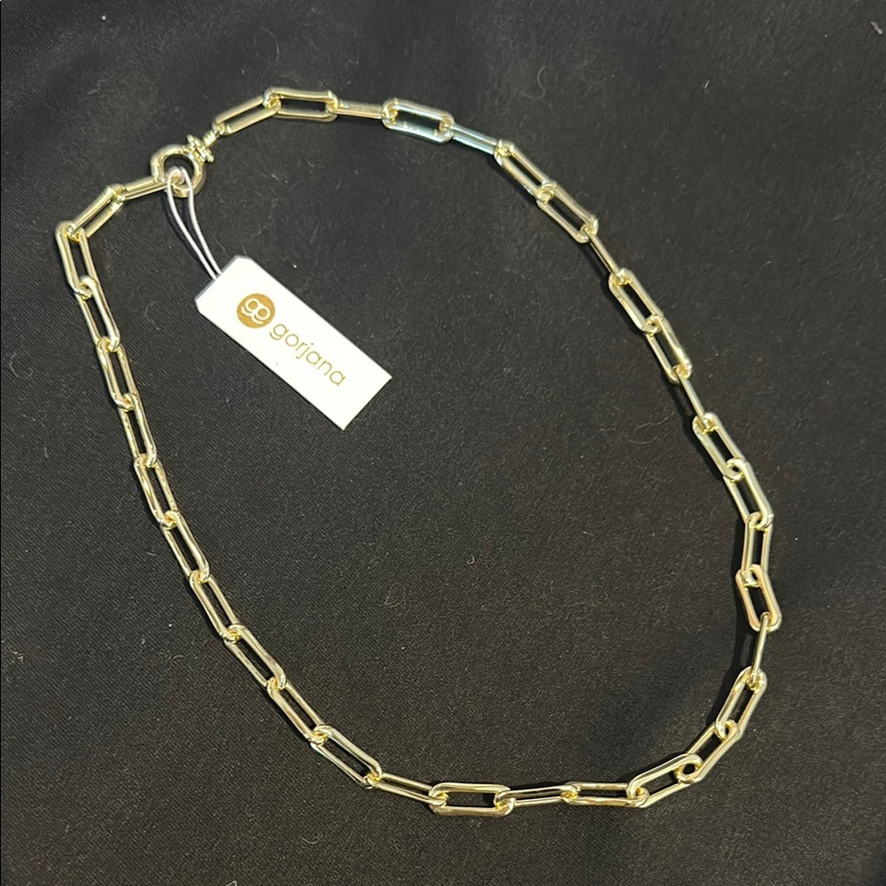 Gorjana Gold Paperclip Chain Necklace